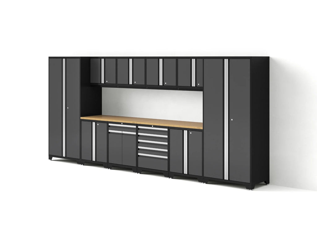 Pro Series 12PC Garage Cabinetry Set · 18-Gauge Steel · Fully-Welded · 184" W X 24" D X 84.75" H