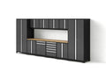 Pro Series 12PC Garage Cabinetry Set · 18-Gauge Steel · Fully-Welded · 184" W X 24" D X 84.75" H