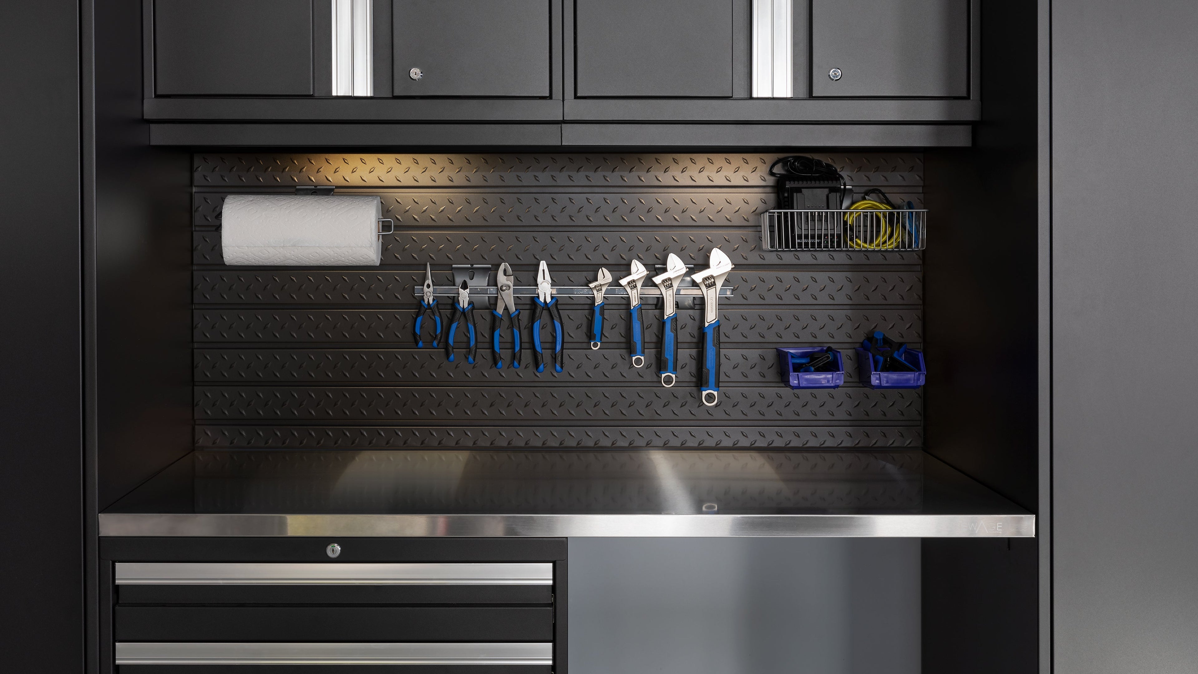 Pro Series 12PC Garage Cabinetry Set · 18-Gauge Steel · Fully-Welded · 184" W X 24" D X 84.75" H