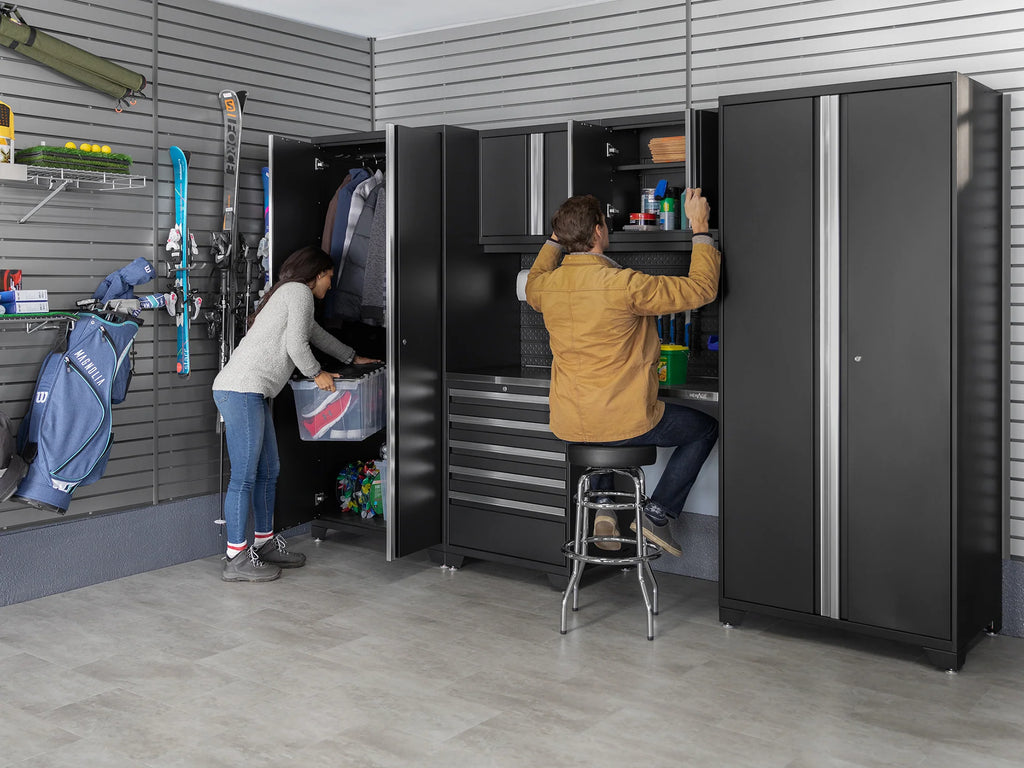 Pro Series 9PC Garage Cabinetry Set · 18-Gauge Steel · Fully-Welded · 156" W X 24" D X 84.75" H