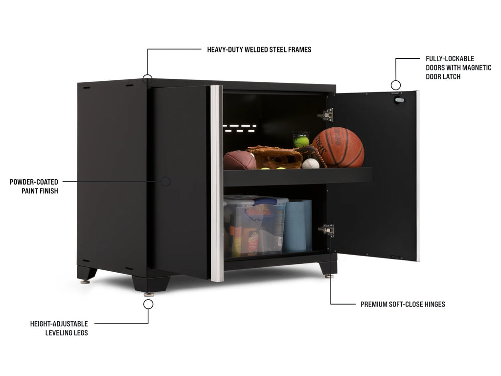 Pro Series 12PC Garage Cabinetry Set · 18-Gauge Steel · Fully-Welded · 184" W X 24" D X 84.75" H