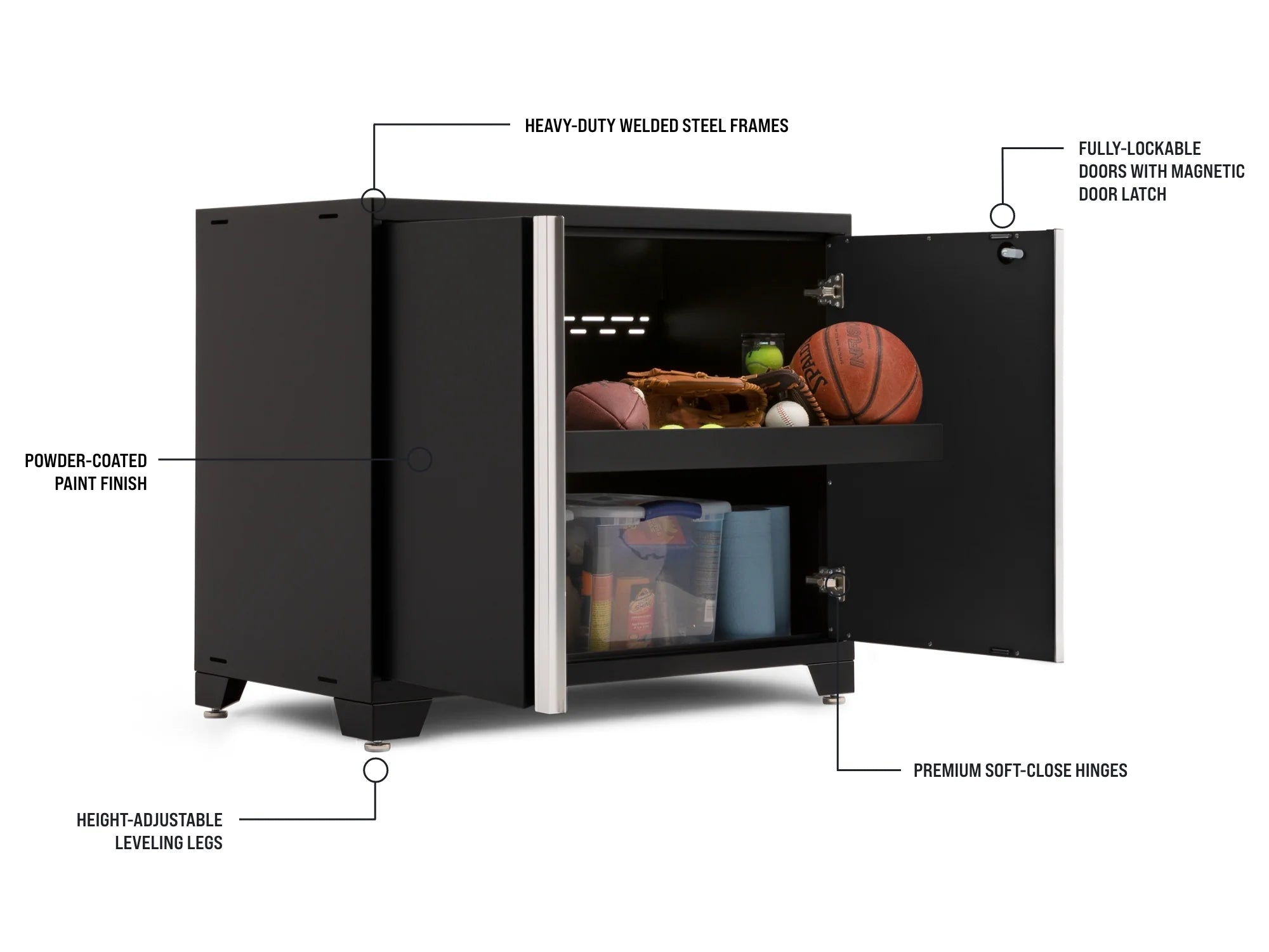 Pro Series 12PC Garage Cabinetry Set · 18-Gauge Steel · Fully-Welded · 184" W X 24" D X 84.75" H