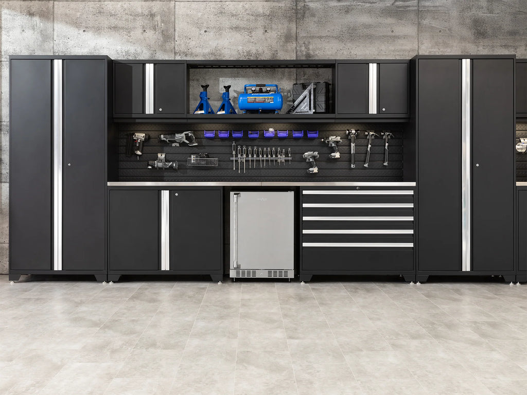 Pro Series 12PC Garage Cabinetry Set · 18-Gauge Steel · Fully-Welded · 184" W X 24" D X 84.75" H