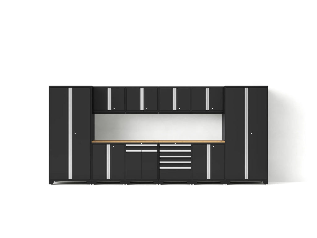 Pro Series 12PC Garage Cabinetry Set · 18-Gauge Steel · Fully-Welded · 184" W X 24" D X 84.75" H