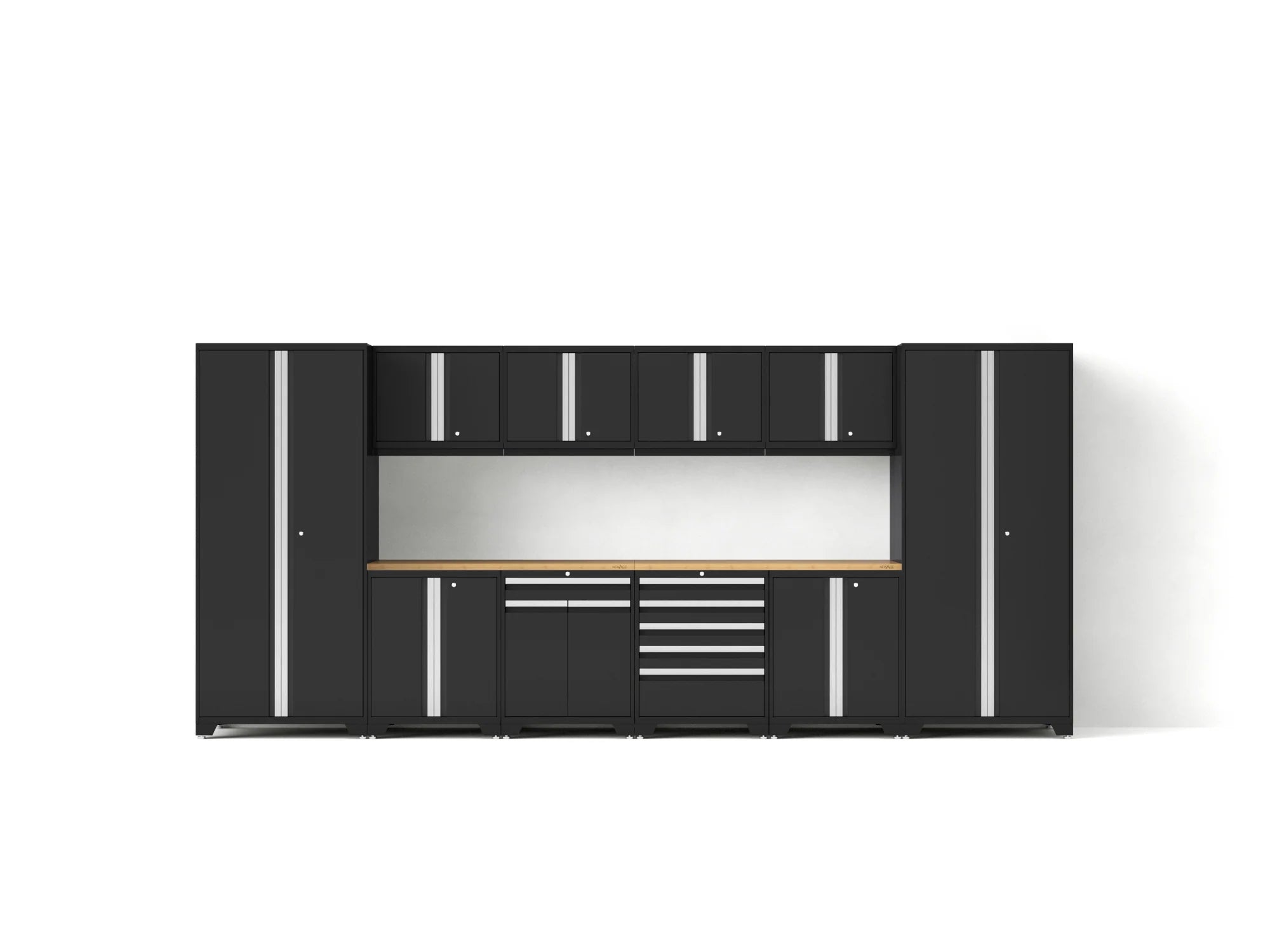 Pro Series 12PC Garage Cabinetry Set · 18-Gauge Steel · Fully-Welded · 184" W X 24" D X 84.75" H