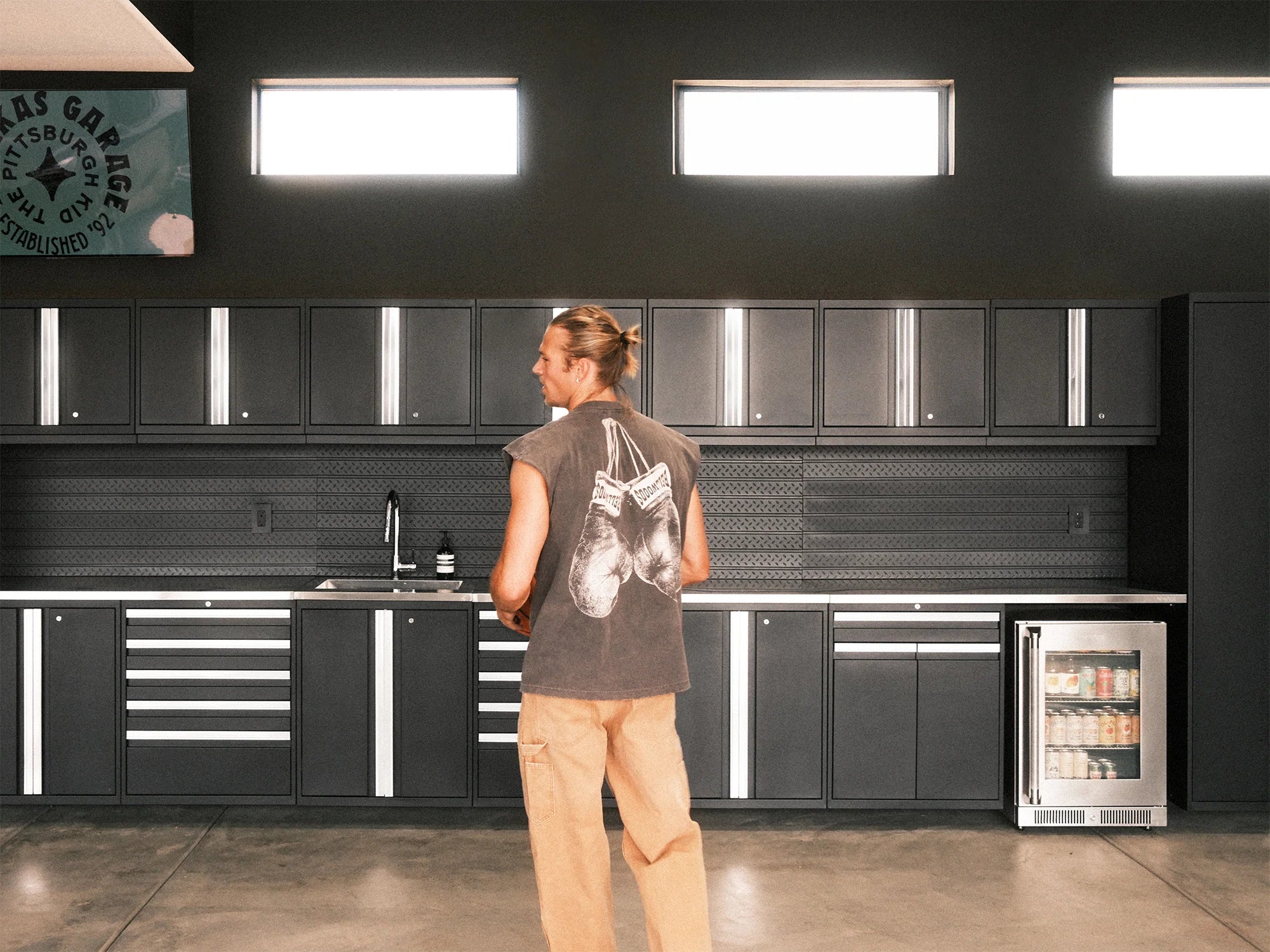 Pro Series 12PC Garage Cabinetry Set · 18-Gauge Steel · Fully-Welded · 184" W X 24" D X 84.75" H