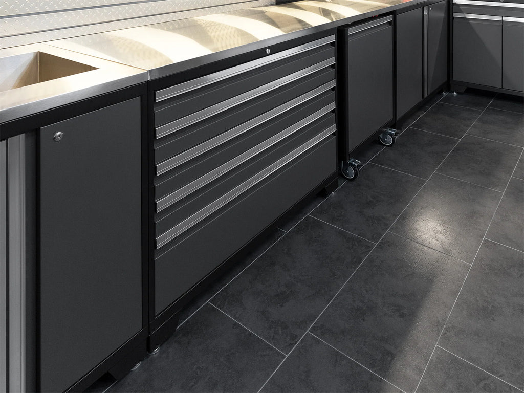 Pro Series 12PC Garage Cabinetry Set · 18-Gauge Steel · Fully-Welded · 184" W X 24" D X 84.75" H