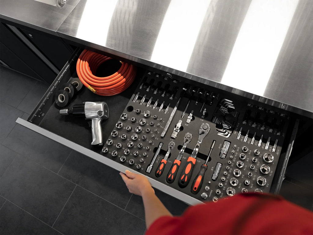 Pro Series 12PC Garage Cabinetry Set · 18-Gauge Steel · Fully-Welded · 184" W X 24" D X 84.75" H