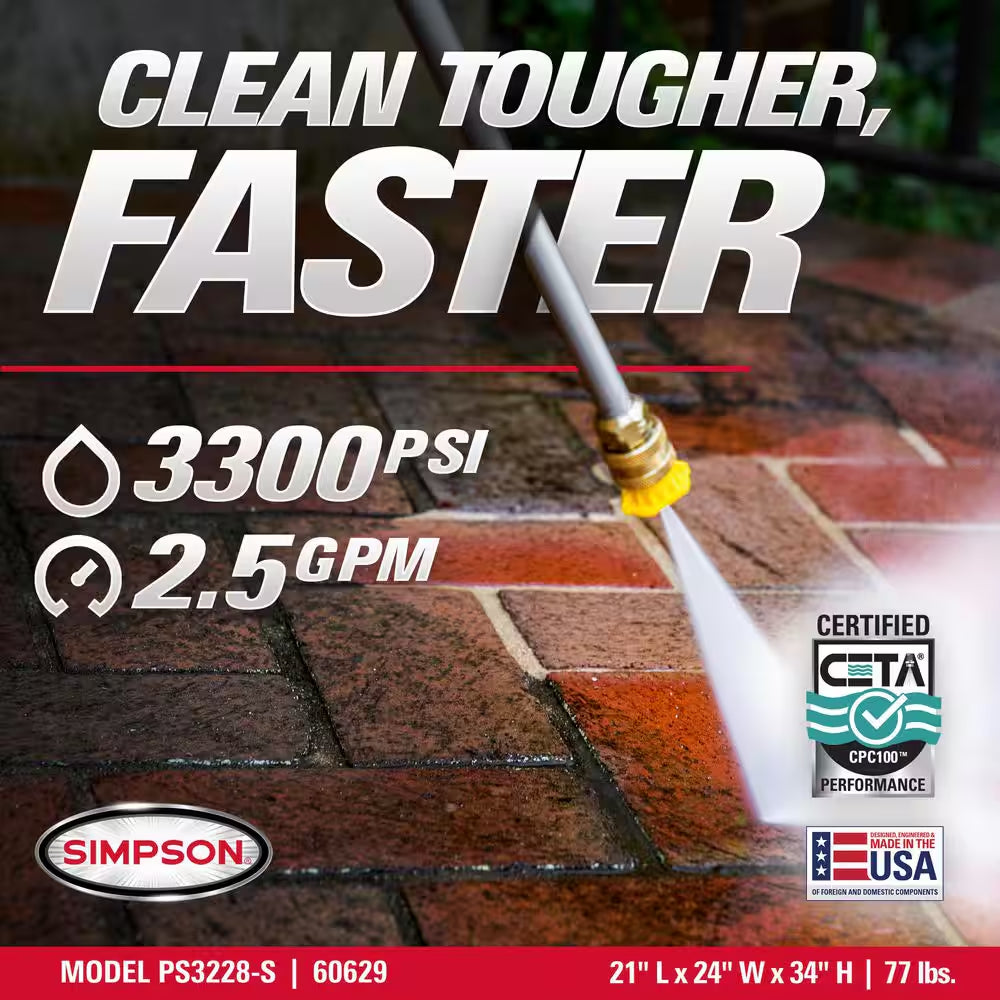 3300 PSI of Pure Power: The Hulk of Pressure Washers with a Honda Heartbeat!