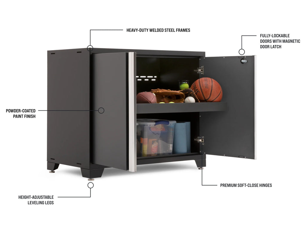 Pro Series 12PC Garage Cabinetry Set · 18-Gauge Steel · Fully-Welded · 184" W X 24" D X 84.75" H