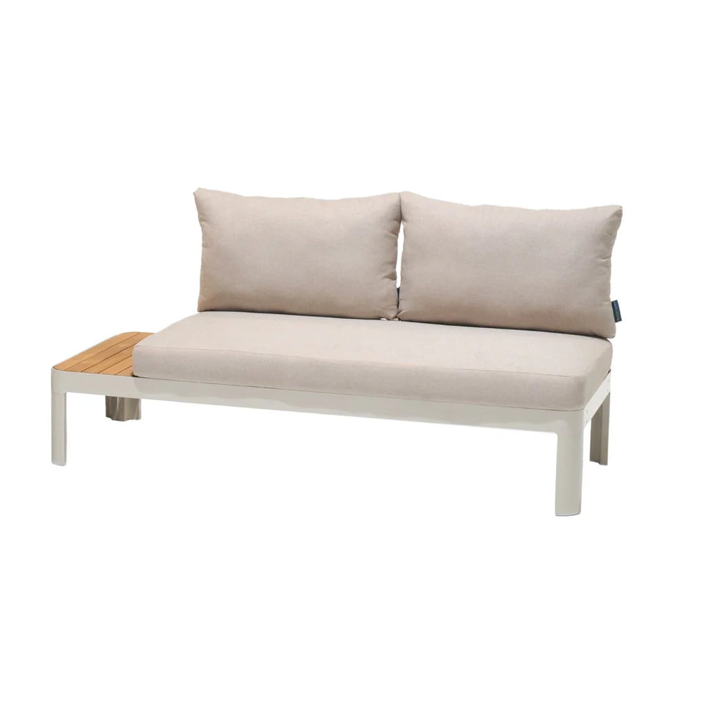 Portals Teak and Aluminum Modular Sofa 3Pc Set