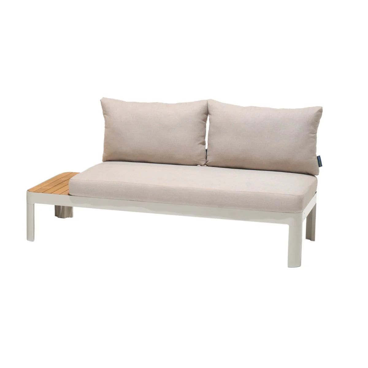 Portals Teak and Aluminum Modular Sofa 3Pc Set
