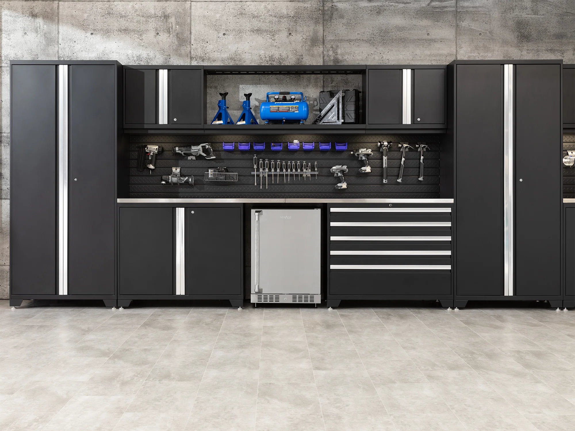 Pro Series 12PC Garage Cabinetry Set · 18-Gauge Steel · Fully-Welded · 184" W X 24" D X 84.75" H
